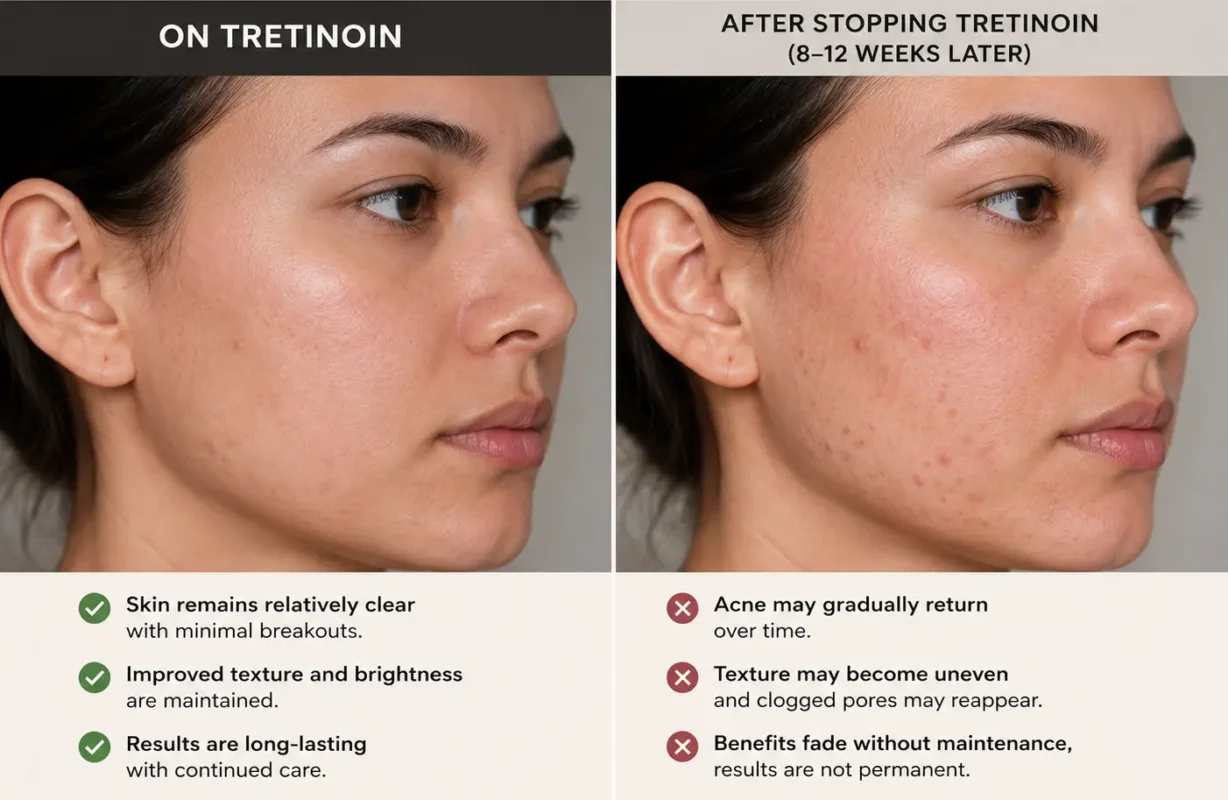 what happens if you stop using tretinoin